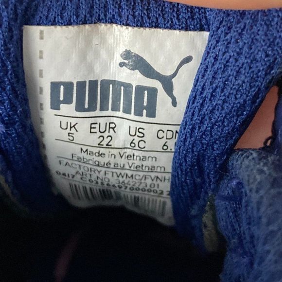 PUMA Blue Pink Sneakers - Picture 7 of 8
